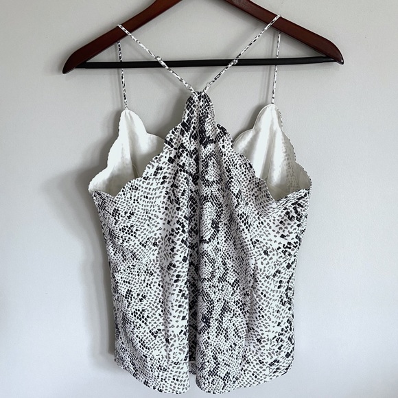 J. Crew Snakeskin Scalloped Lined Cami Top Women’s - Picture 7 of 8